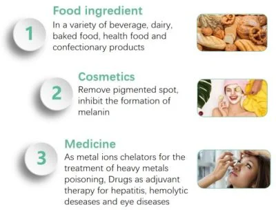 Supplement Raw Material Gsh/L-Glutathione Reduced with USP/Ep Standard suppliers & manufacturers in China