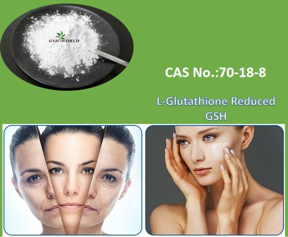 Skin Whitening Gsh L-Glutathione Reduced 70-18-8 with High Purity Support Customized Service