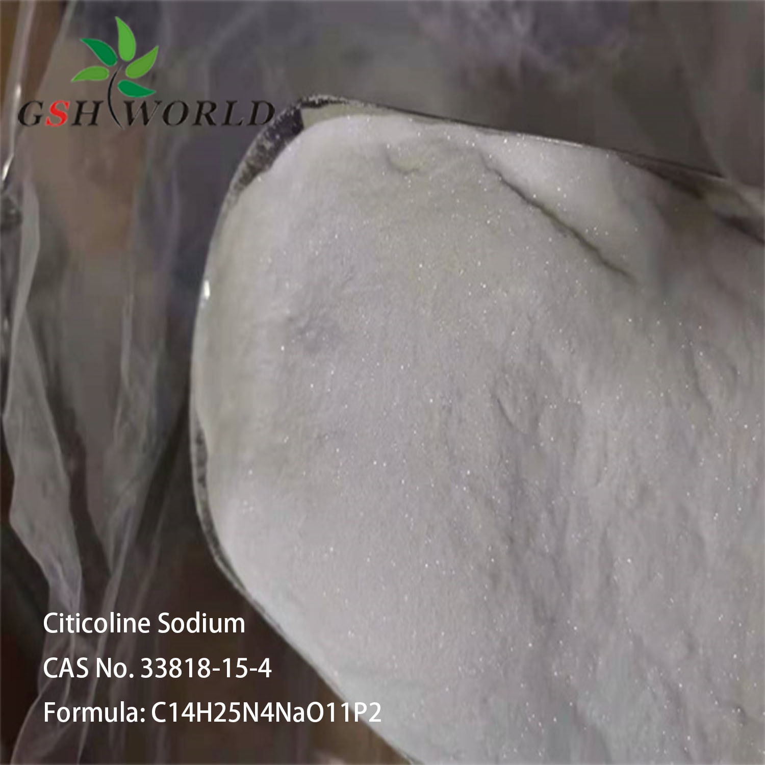98% Citicoline Sodium, Factory Supply Pharmaceutical Raw Material CAS 33818-15-4 suppliers & manufacturers in China