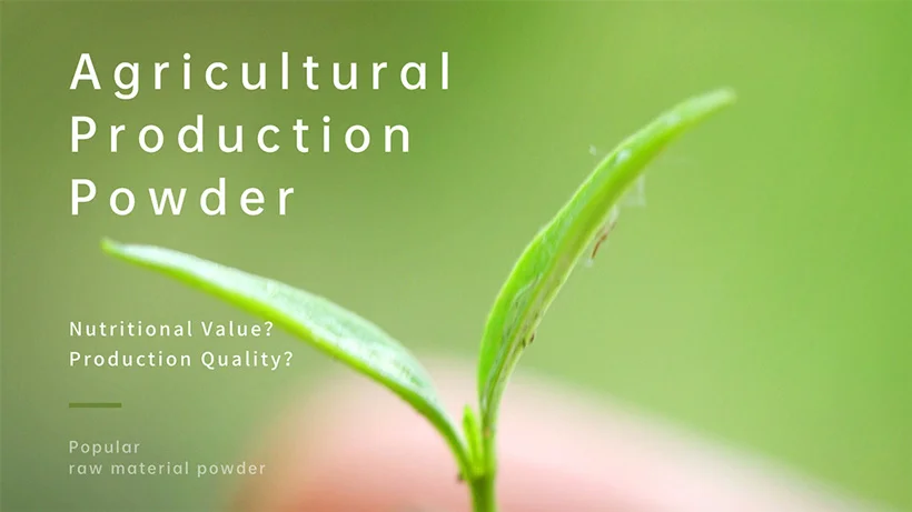 What raw materials can be used in agricultural production?