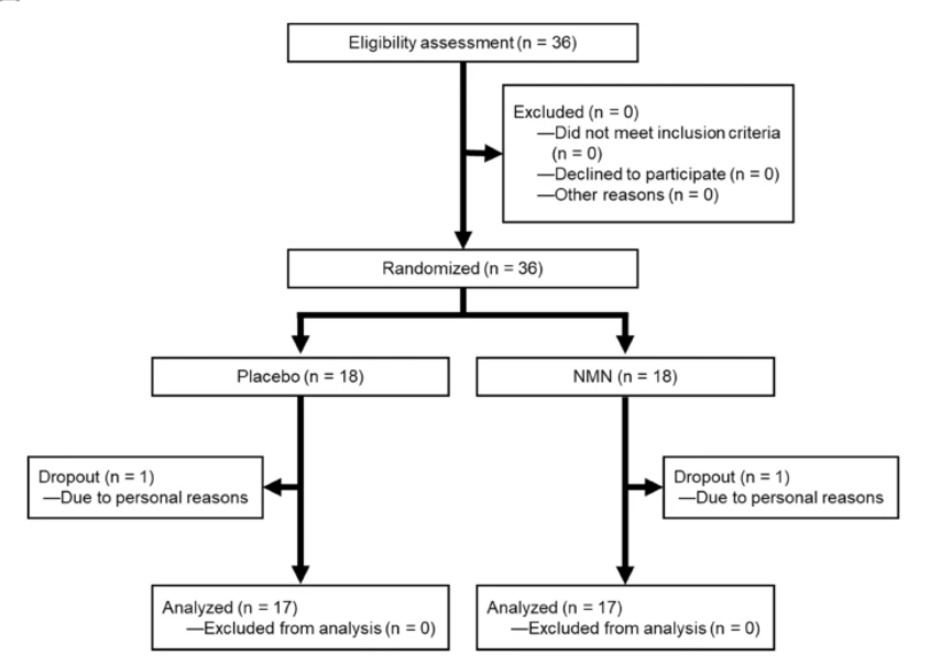NMN supplementation showed the potential to reduce arteriosclerosis.