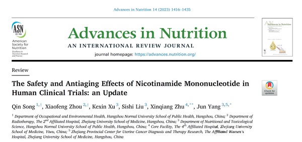 The Safety and Antiaging Effects of Nicotinamide Mononucleotide in Human Clinical Trials: an Update The Safety and Antiaging Effects of Nicotinamide Mononucleotide in Human Clinical Trials: an Update