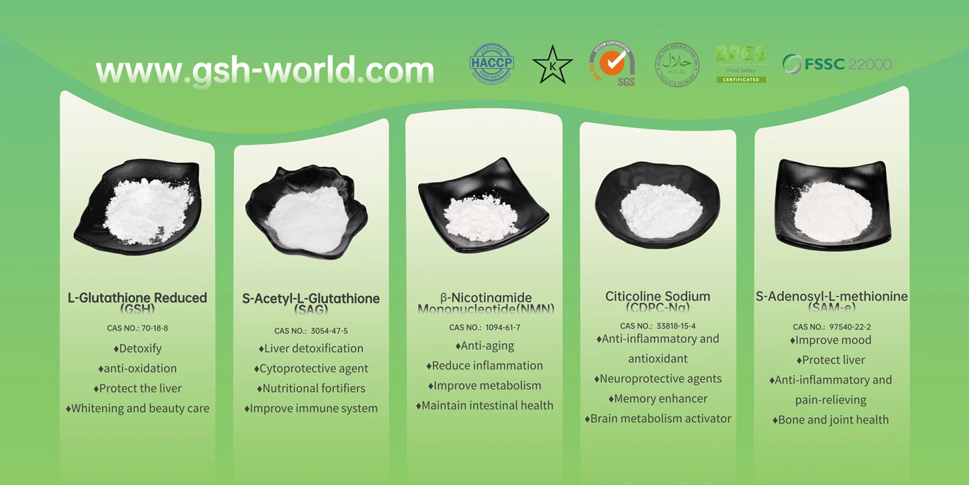 L-Glutathione Reduced API Pharmaceutical Intermediates Cosmetic Raw Materials, Manufacturers, Factory, Suppliers